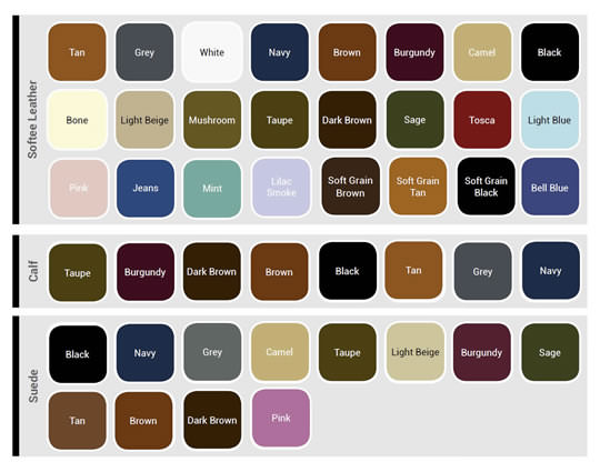 Colour chart part 1 of 2